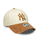 New York Yankees sapka, női, mű velúr, 9FORTY, bézs