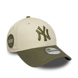 New York Yankees sapka, oldalsó patch, New Era, 9FORTY, terepszínű, szürke