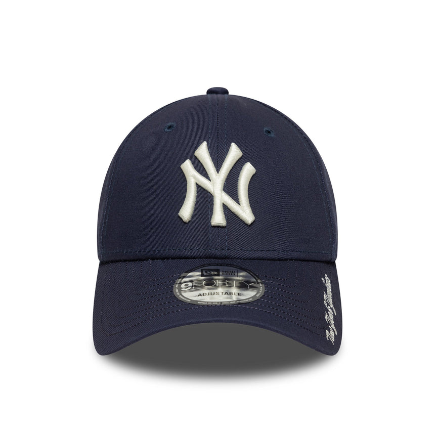New York Yankees sapka, visor script, New Era, 9FORTY, kék