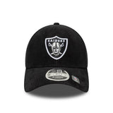 Las Vegas Raiders sapka, zsinórral, New Era, 9FORTY, fekete