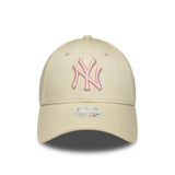 New York Yankees sapka, női, New Era, 9FORTY, fehér, fehér