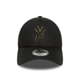 New York Yankees sapka, CSAPAT KÖRVONAL, New Era, 9FORTY, körvonal, fekete