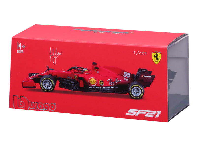 Ferrari F1 modellautó, F1-75, bburago, 1:43, 2021 versenyzővel