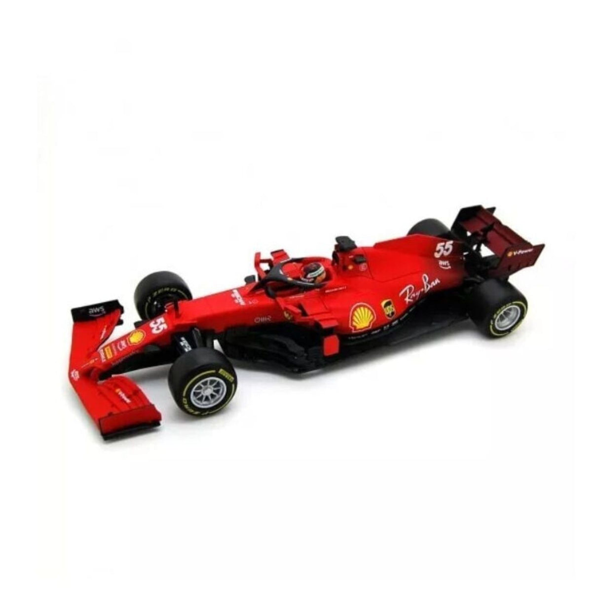 Ferrari F1 modellautó, F1-75, bburago, 1:43, 2021 versenyzővel