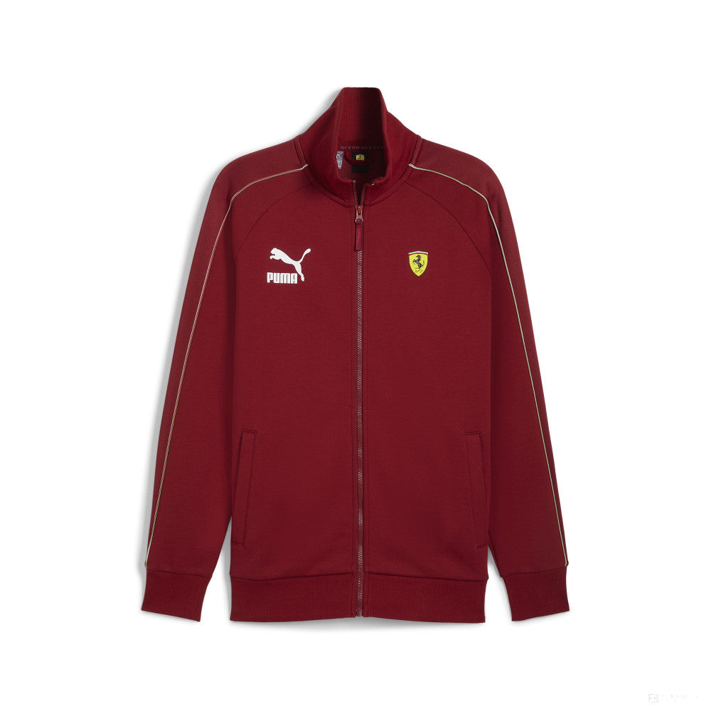 Ferrari sweatshirt, Puma, Race Iconic T7 Track, intense red