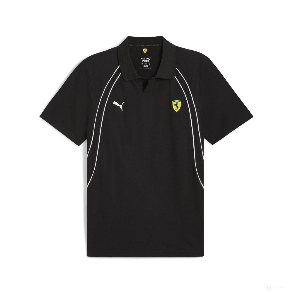 Ferrari Kragenhemd, Puma, Race, schwarz