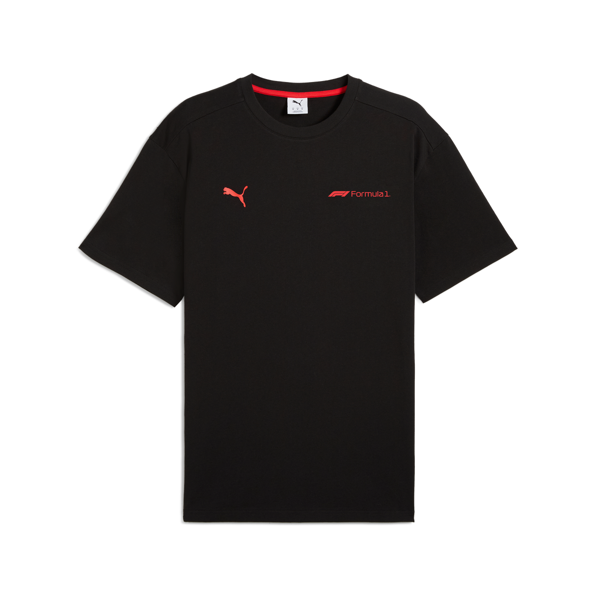 F1 mintás Póló, Puma, Essetial+, kényelmes szabás, fekete 🔥