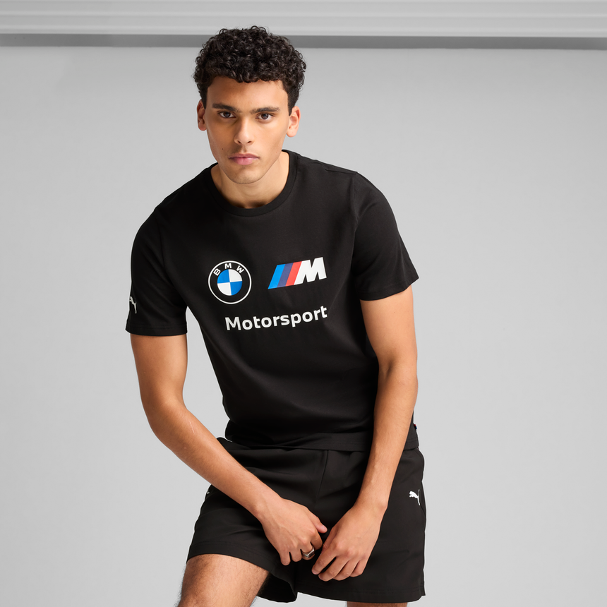 BMW logo Póló, Puma, Essential, MMS, fekete 🔥