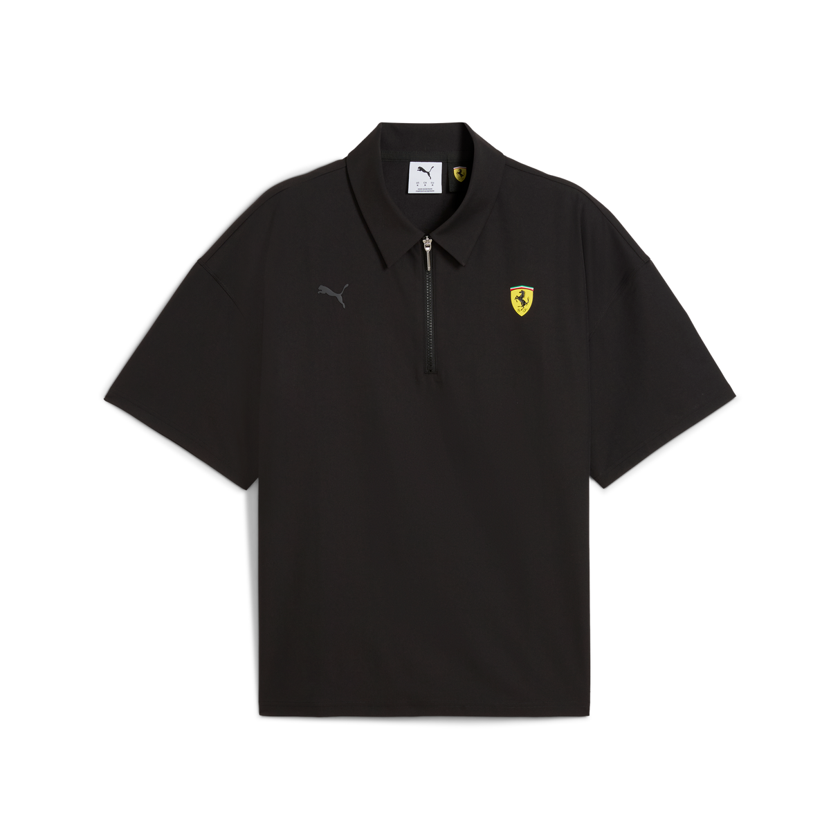 Ferrari Galléros Póló, Puma, prémium, fekete 🔥