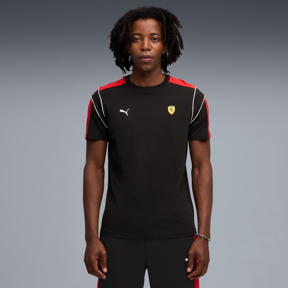 Ferrari Póló, Puma, MT7, fekete 🔥