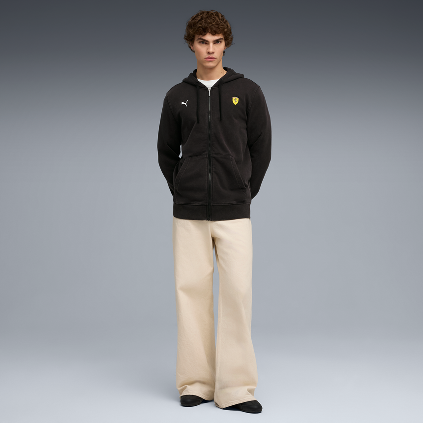 Ferrari Cipzáros Pulóver, Puma, fekete 🔥