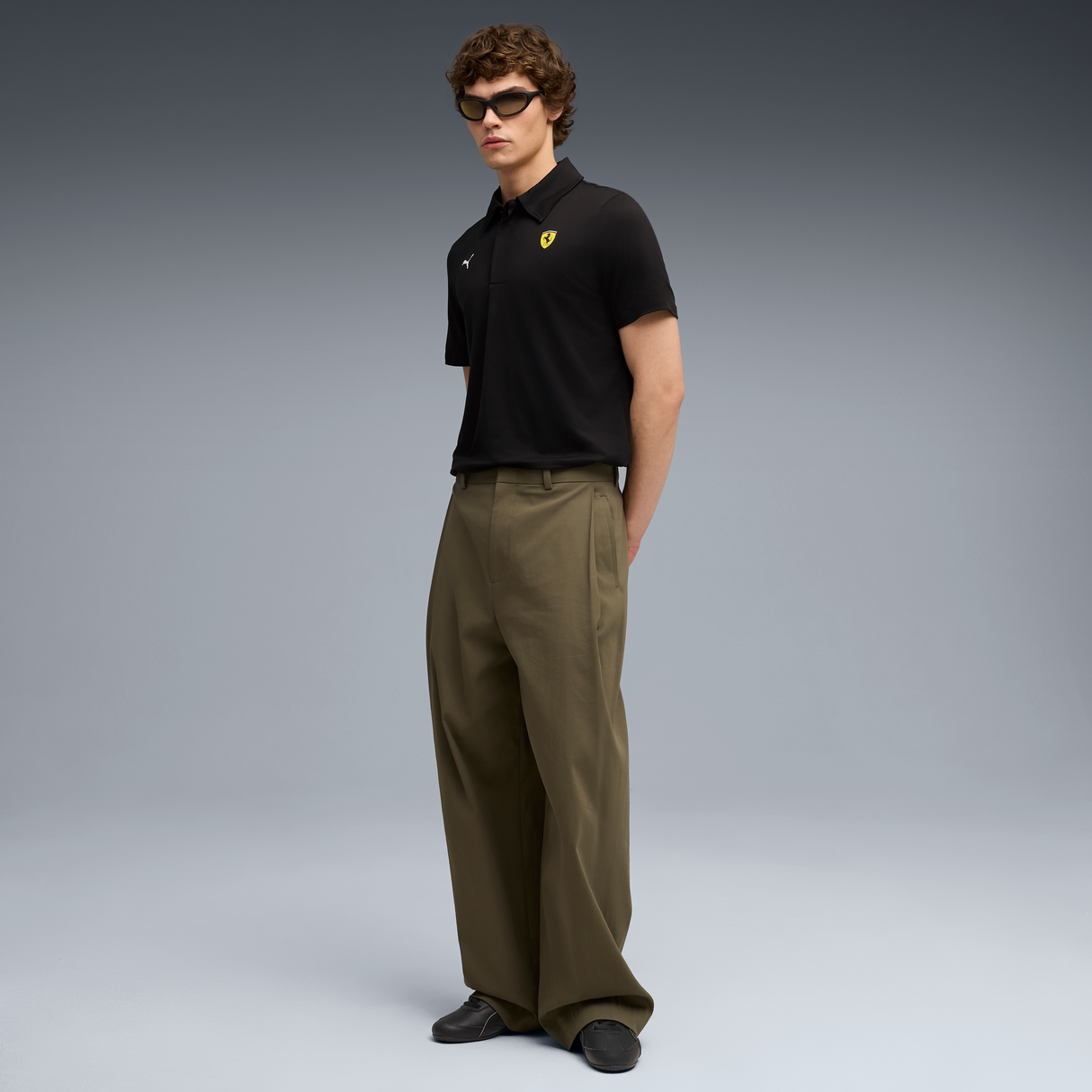 Ferrari Póló, Puma, sportswear cloudspun fekete 🔥