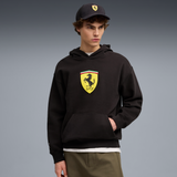Ferrari Kapucnis Pulóver, Puma, sportswear, pajzs lógós, fekete 🔥