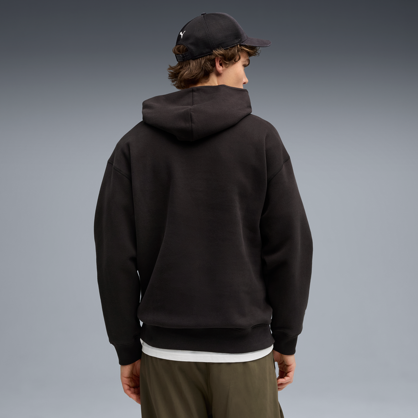 Ferrari Kapucnis Pulóver, Puma, sportswear, pajzs lógós, fekete 🔥