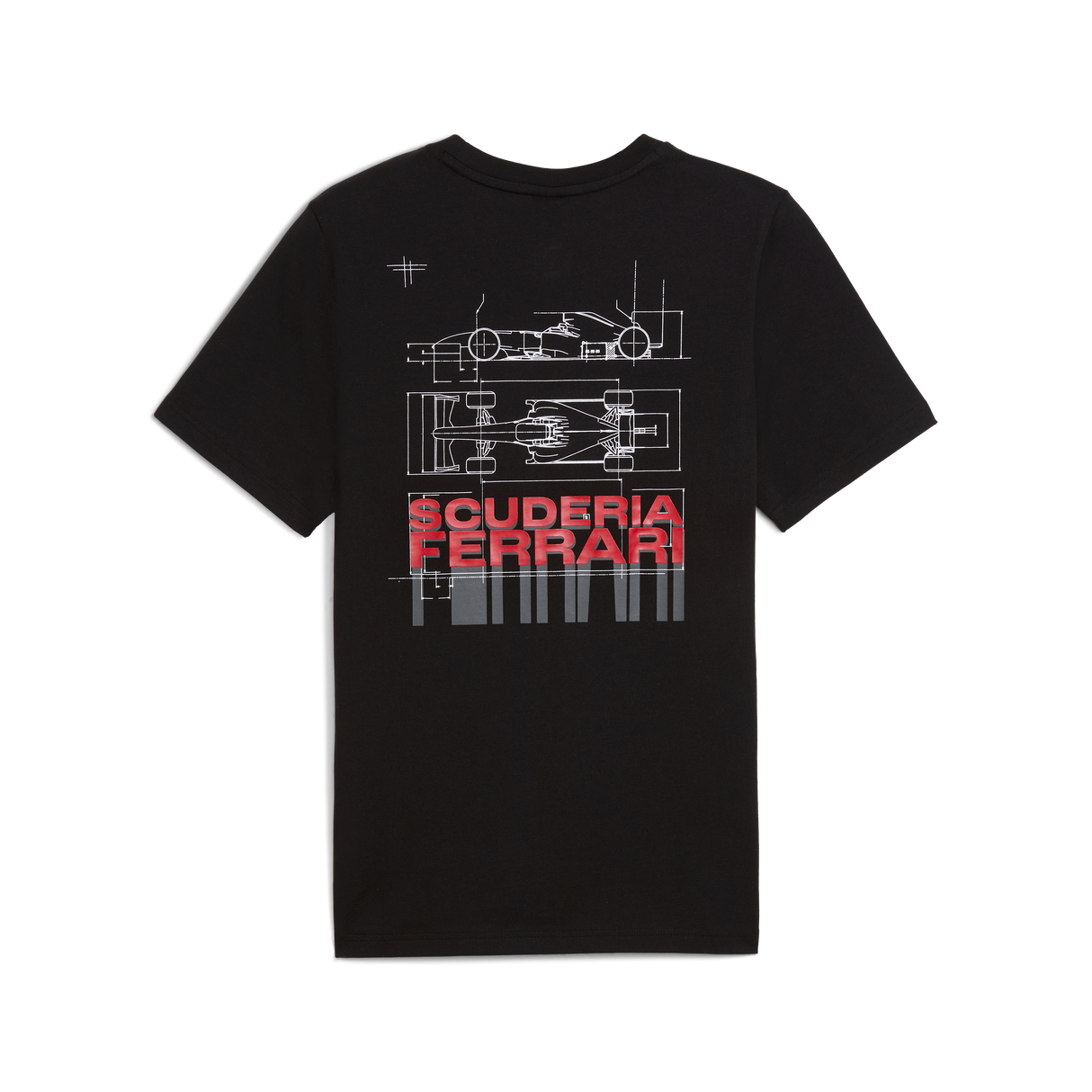 Ferrari Autó Mintás Póló, Puma, fekete 🔥