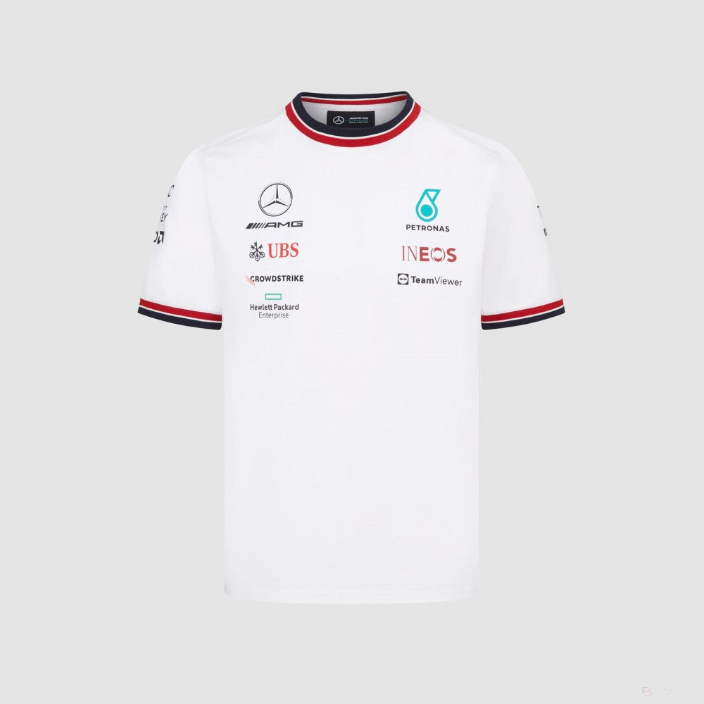 Mercedes Kinder Team T-Shirt, Weiß, 2022