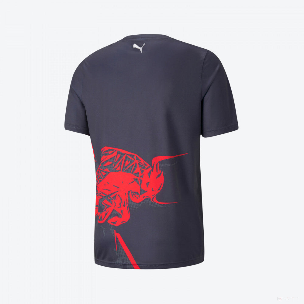 Red Bull T-Shirt, Sergio Pérez Fahrer CHECO, Blau, 2022