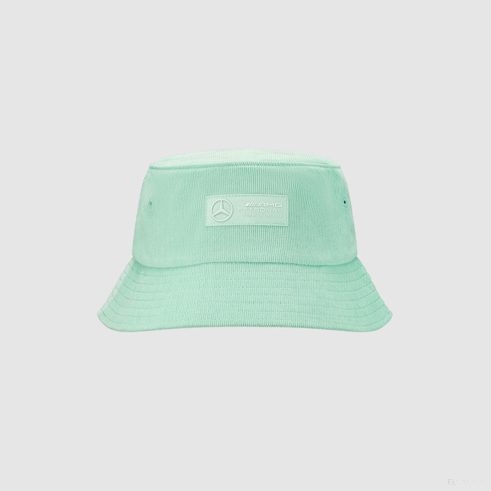 Mercedes halászsapka, retro cord, menta