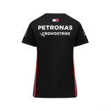 Mercedes környakú póló, csapat, női, fekete, 2023