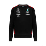 Mercedes pulóver, csapat fekete 2023