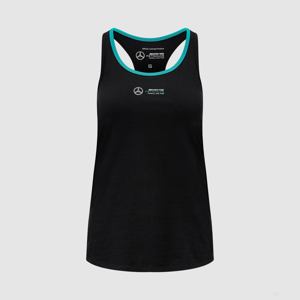 Mercedes top, racerback, stealth, női, fekete