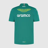 Aston Martin AMF1, Team, T-Shirt mit Kragen, Grün 🔥