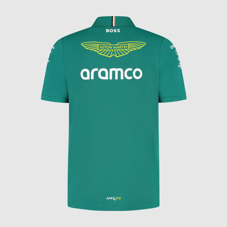 Aston Martin AMF1, Team, Collared T-shirt, Green 🔥