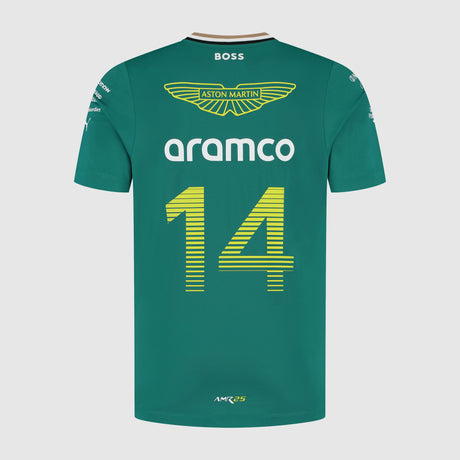 Aston Martin AMF1, Team, T-Shirt, Fernando Alonso, Green 🔥