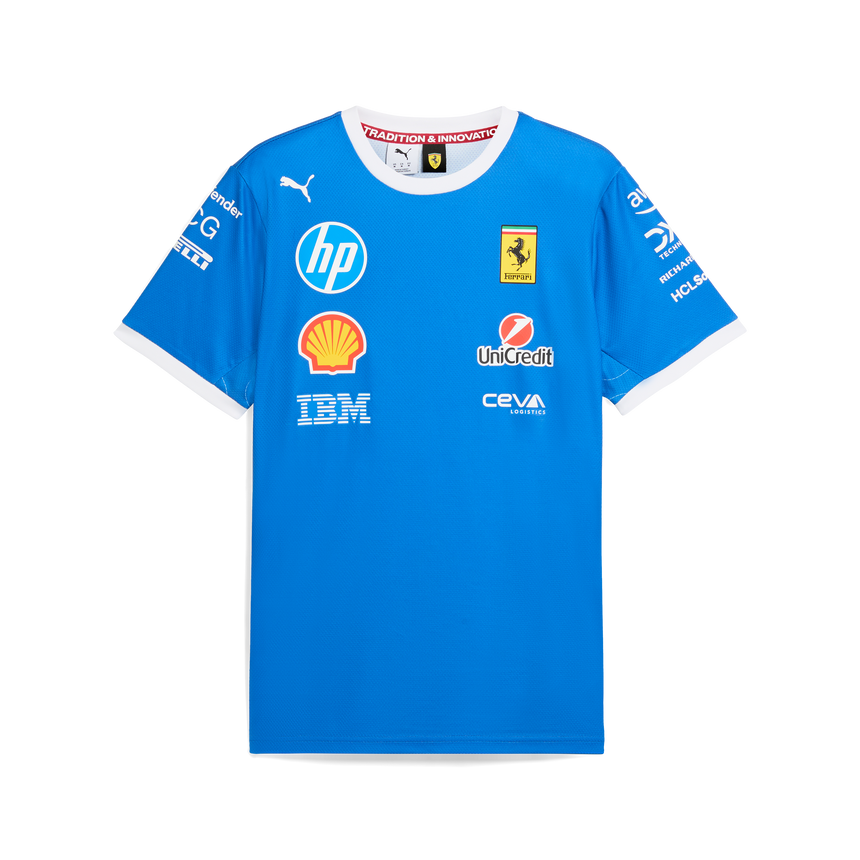 Ferrari Csapat Póló, Puma, Monza speciális kiadás, kék 🔥