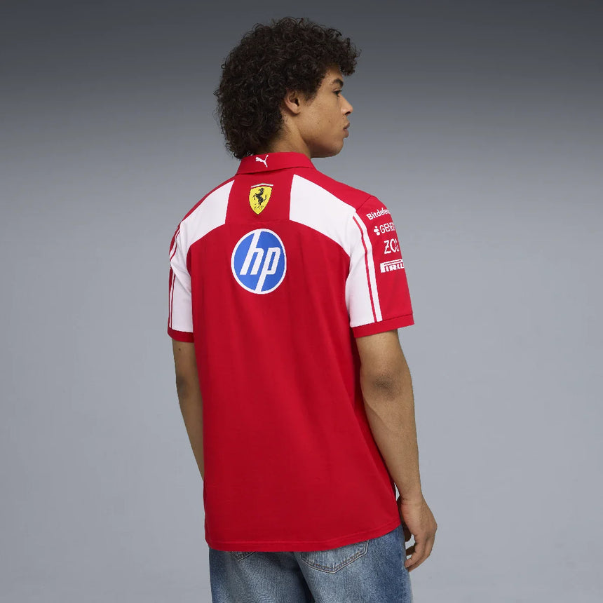 Ferrari galléros póló, csapat, Puma, piros