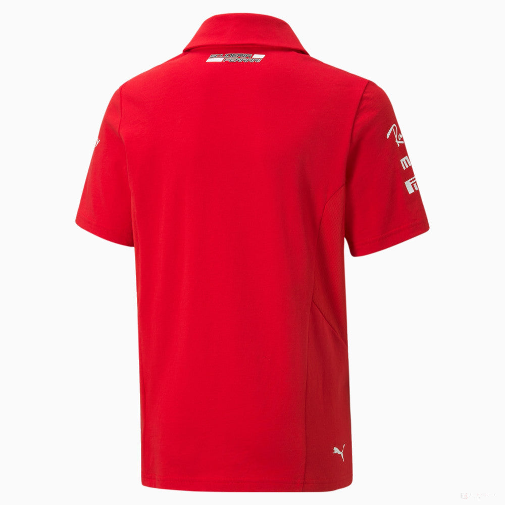Puma Ferrari Kids Collared Team T-Shirt