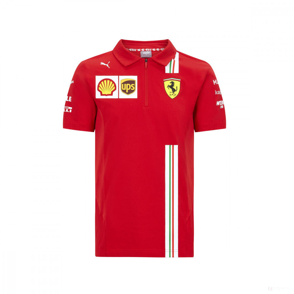 Ferrari póló, Puma csapat, piros, 2020