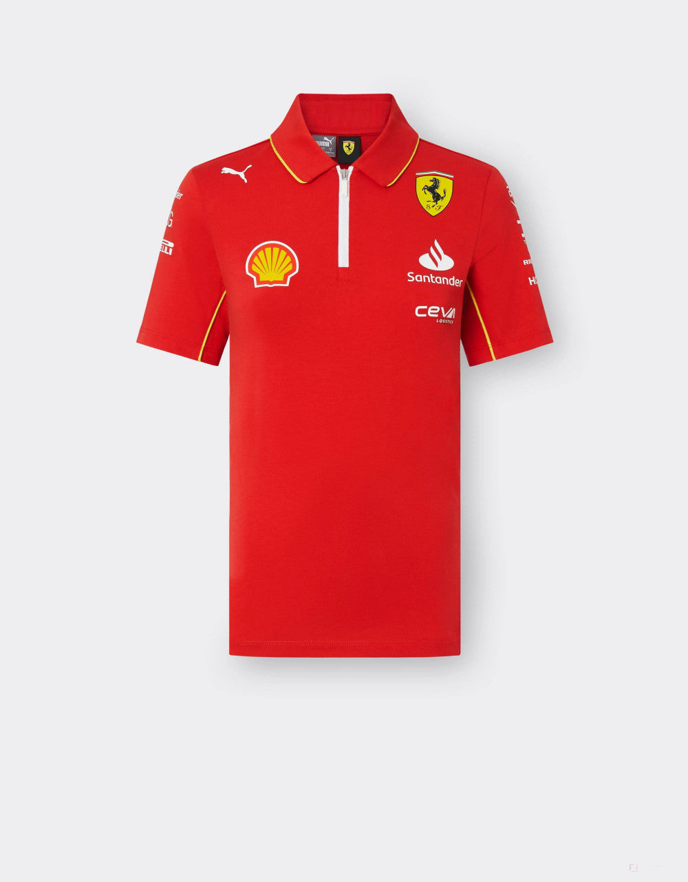 Ferrari-Shirt mit Kragen, Puma, Team, Damen, rot, 2024