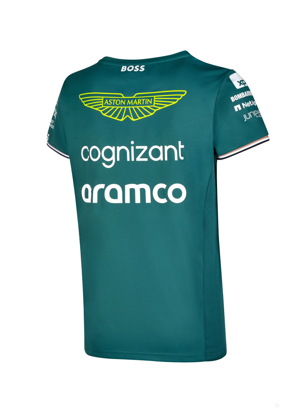 Aston Martin Rundhals-T-Shirt, Team, Damen, grün, 2023