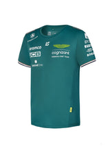 Aston Martin környakú póló, Lance Stroll, gyerek, zöld, 2023