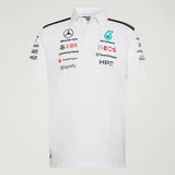Mercedes póló, csapat, mérnökök, adidas, fehér, 2026