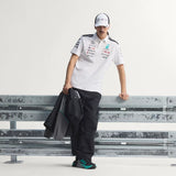 Mercedes póló, csapat, mérnökök, adidas, fehér, 2026