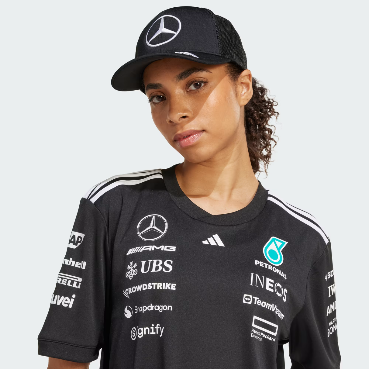 Mercedes Kamionos Sapka, Nagy Logo, fekete 🔥