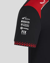 Haas F1 póló, csapat, női, fekete