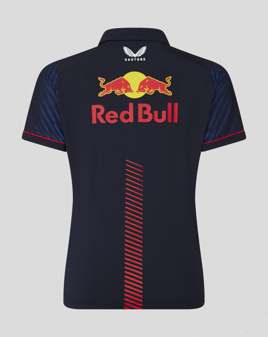 Red Bull Racing galléros póló, Sergio Pérez, női, kék, 2023