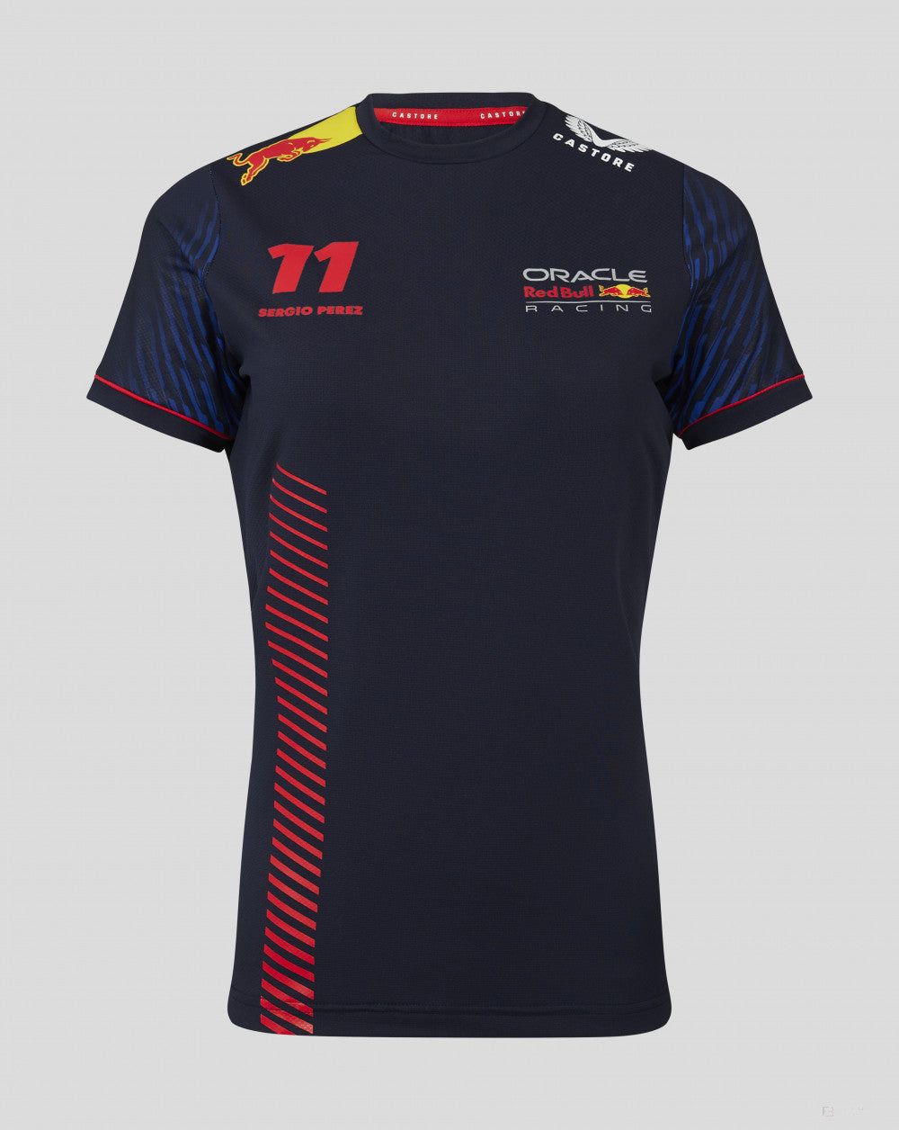 Red Bull Racing Rundhals-T-Shirt, Sergio Pérez, Damen, blau, 2023