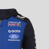 Red Bull kapucnis pulóver, csapat, teljes cipzáras, gyerek, kék