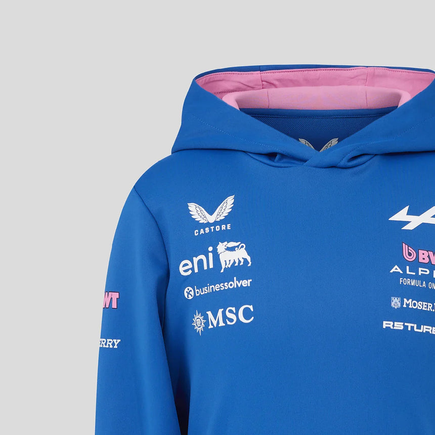 Alpesi kapucnis pulóver, csapat, kék, gyerekek