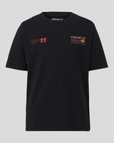 Red Bull Racing Rundhals-T-Shirt, Sergio Pérez, OP5, Kinder, schwarz
