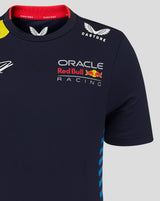 Red Bull környakú póló, Castore, Max Verstappen, gyerek, kék, 2024