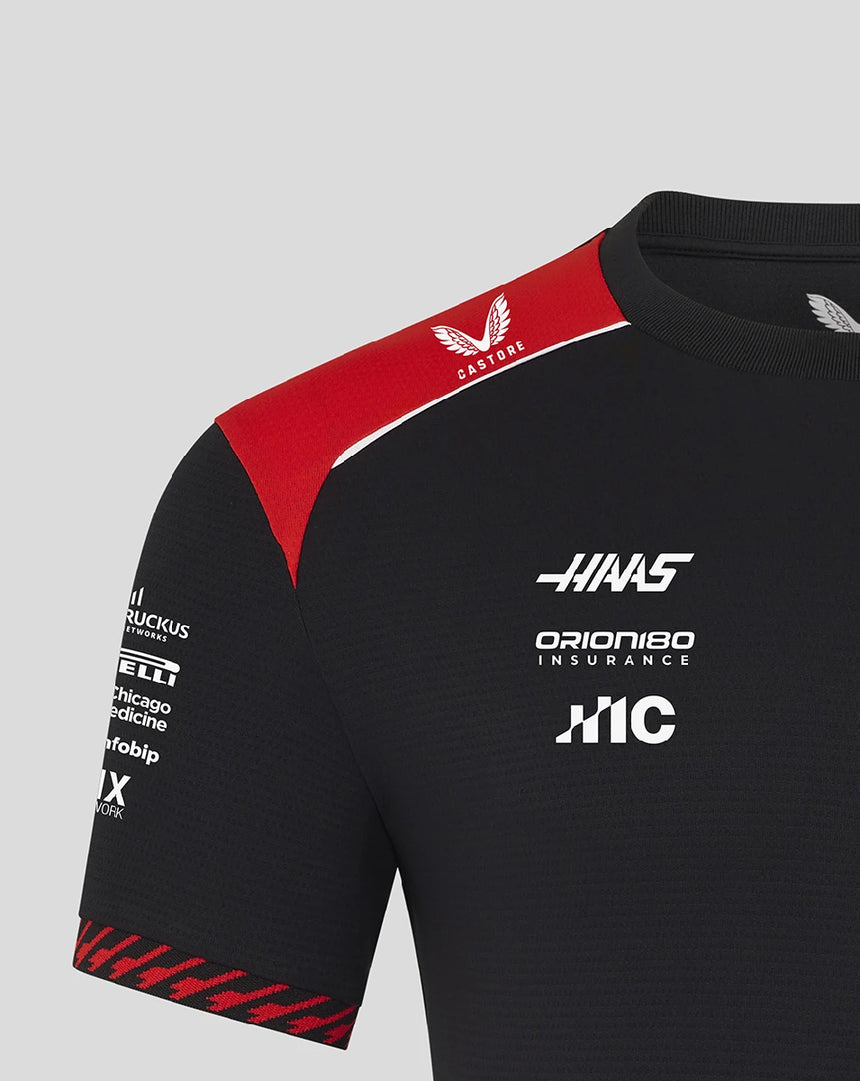 Haas F1 póló, csapat, fekete