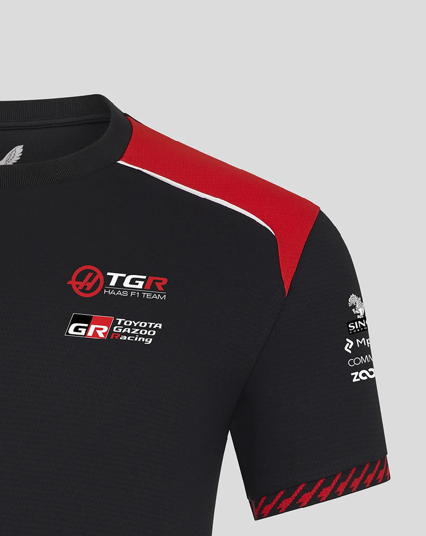 Haas F1 póló, csapat, fekete