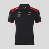 Haas F1 póló, galléros, csapat, fekete