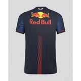 Red Bull Racing Rundhals-T-Shirt, Sergio Pérez, blau, 2023