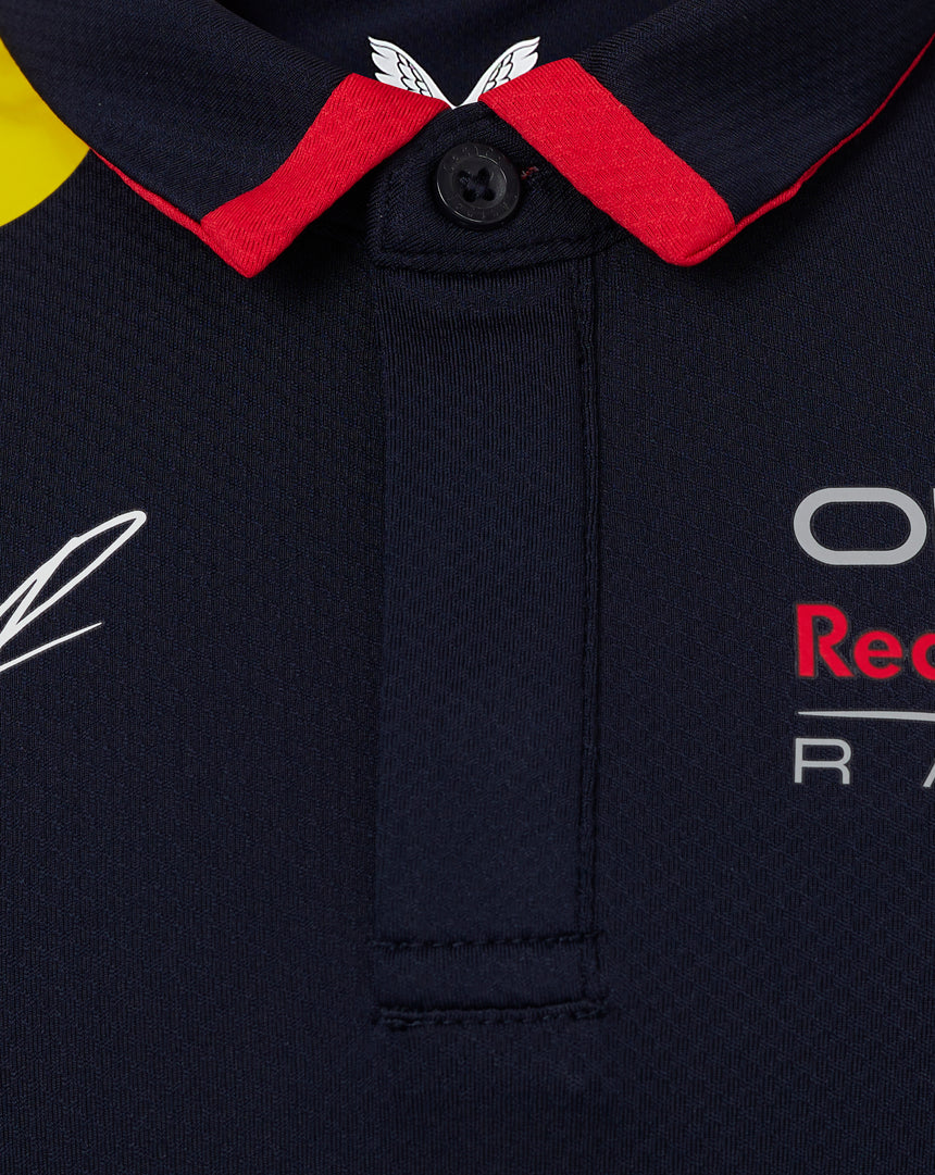 Red Bull collared shirt, Castore, Max Verstappen, blue, 2024